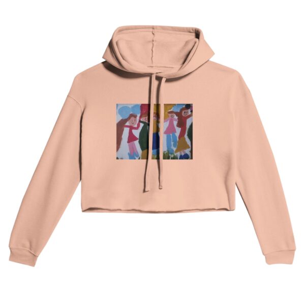 Sweat à capuche court pour femme | Bella + Canvas 7502 Peach
