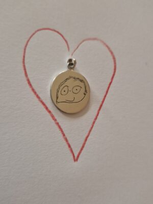 Pendentif personnalisé avec le dessin de votre enfant