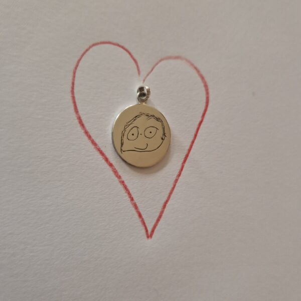 Pendentif personnalisé avec le dessin de votre enfant